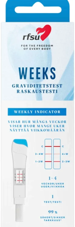 RFSU Weeks Raskaustesti Viikkoindikaattori 1 kpl