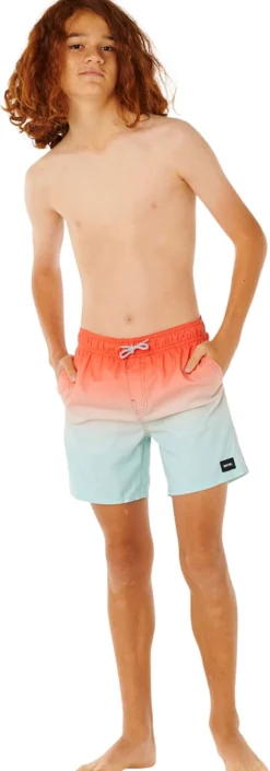 Rip Curl poikien uimashortsit offset fade volley 05SBBO