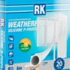 RK silikonitiiviste P-profiili 7mm 6m valkoinen