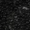 Rocaille-siemenhelmet, musta, halk. 4 mm, koko 6/0 , aukon koko 0,9-1,2 mm, 25 g/ 1 pkk