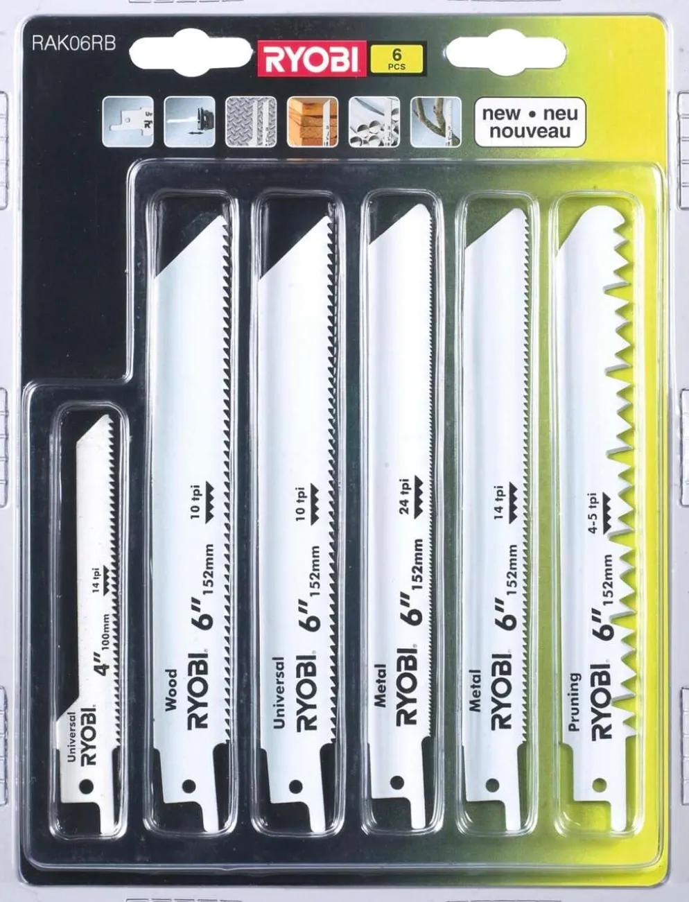 Ryobi puukosahanterät RAK06RB
