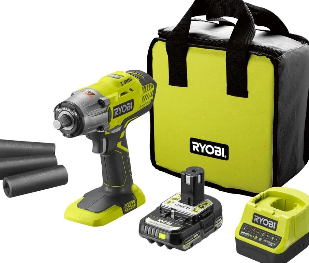 Ryobi 18V iskevä mutterinväännin (2,0 Ah) R18IW3-120S