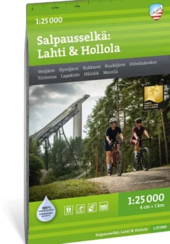 Salpausselkä: Lahti & Hollola 1:25 000 vedenkestävä retkeilykartta