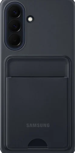 Samsung A57 korttitaskullinen suojakuori musta