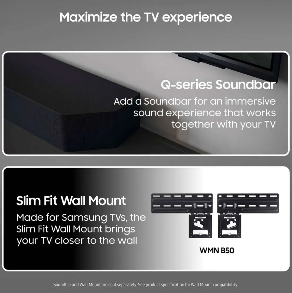 Samsung 85" 4K UHD QLED Smart TV TQ85Q60D