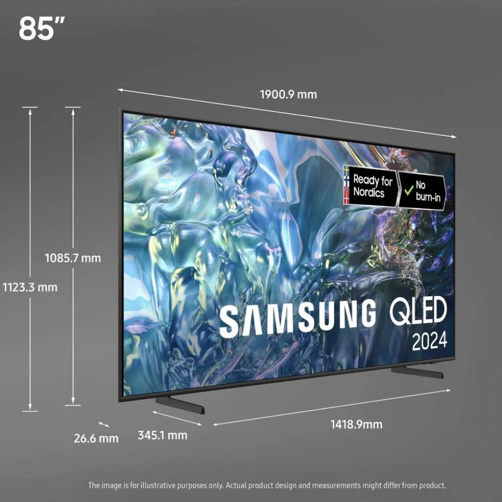 Samsung 85" 4K UHD QLED Smart TV TQ85Q60D
