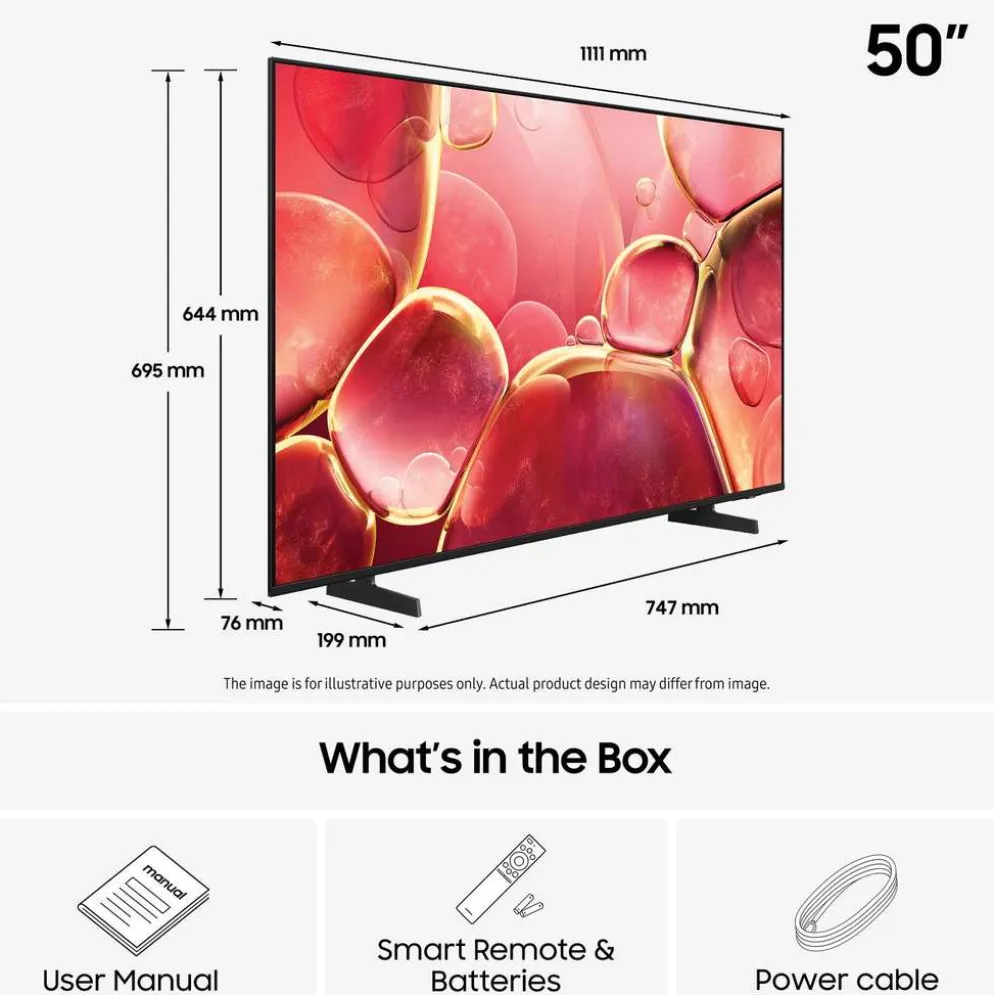 Samsung 50" 4K UHD Smart LED TV TU50U8005F
