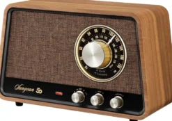 Sangean pöytäradio Bluetooth yhteydellä WR-101, pähkinäpuu
