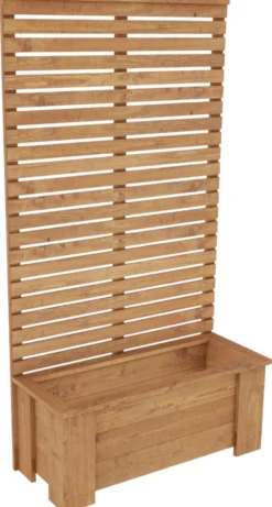 Seinäkelaatikko, ruskea, 147x80x33 cm