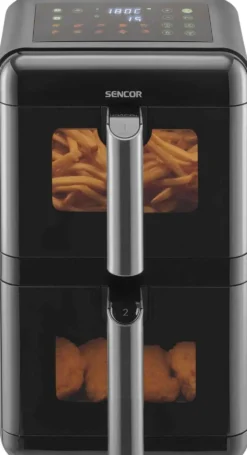 SENCOR Dual Air Fryer kiertoilmakypsennin SFR 1250BK