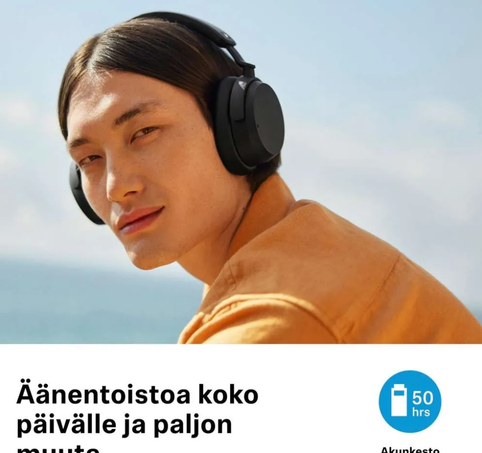 Sennheiser Accentum Wireless langattomat vastamelukuulokkeet valkoinen