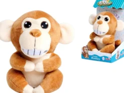 Simba PetZoo Cheeky Monkey, äänipehmo, 20 cm