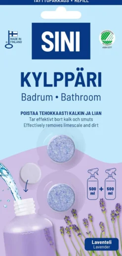SINI Kylppäripuhdistusaine täyttöpakkaus – 2 tablettia