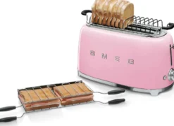 Smeg Leivänpaahdin TSF02PKEU 4-viipaleen pinkki