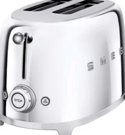 Smeg Leivänpaahdin TSF01SSEU 2-viipaleen kiillotettu teräs