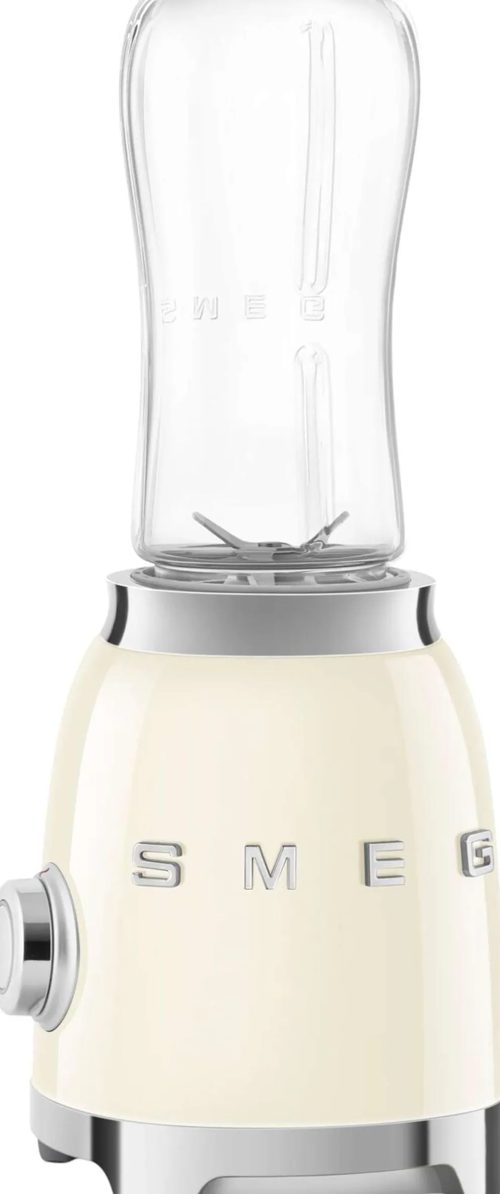 Smeg PBF01CREU pieni tehosekoitin kahdella 600ml pullolla, kerma