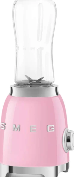 Smeg PBF01PKEU pieni tehosekoitin kahdella 600ml pullolla, pinkki