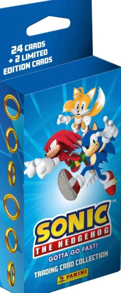 Sonic The Hedgehog Gotta Go Fast -3 korttipaketin laatikko keräilykortit