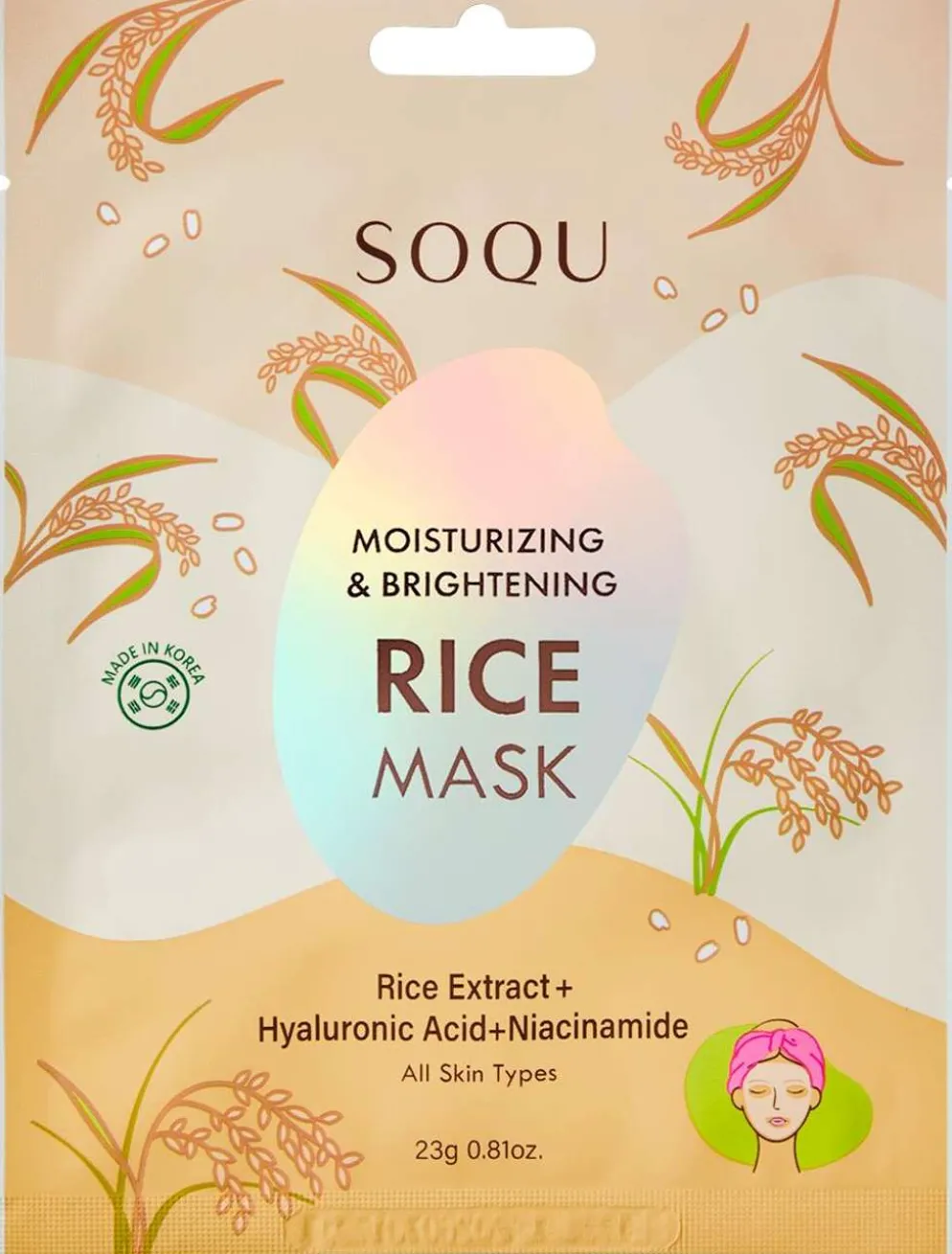 Soqu rice kangasmaski 1 kpl