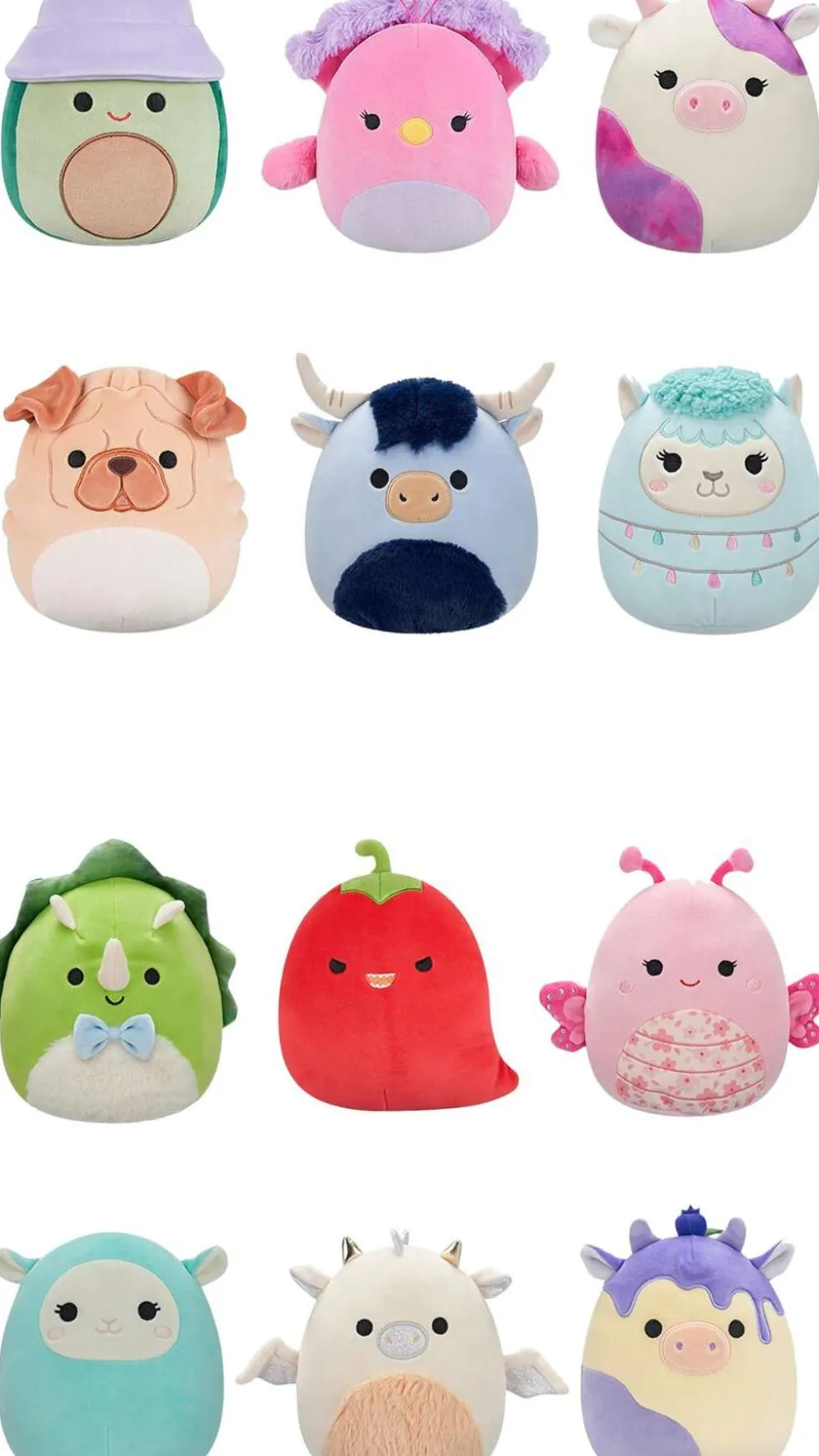 Squishmallows 19 cm P22 pehmo A ja C