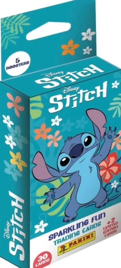 Stitch Sparkling Fun -5 korttipaketin laatikko 2024 keräilykortit