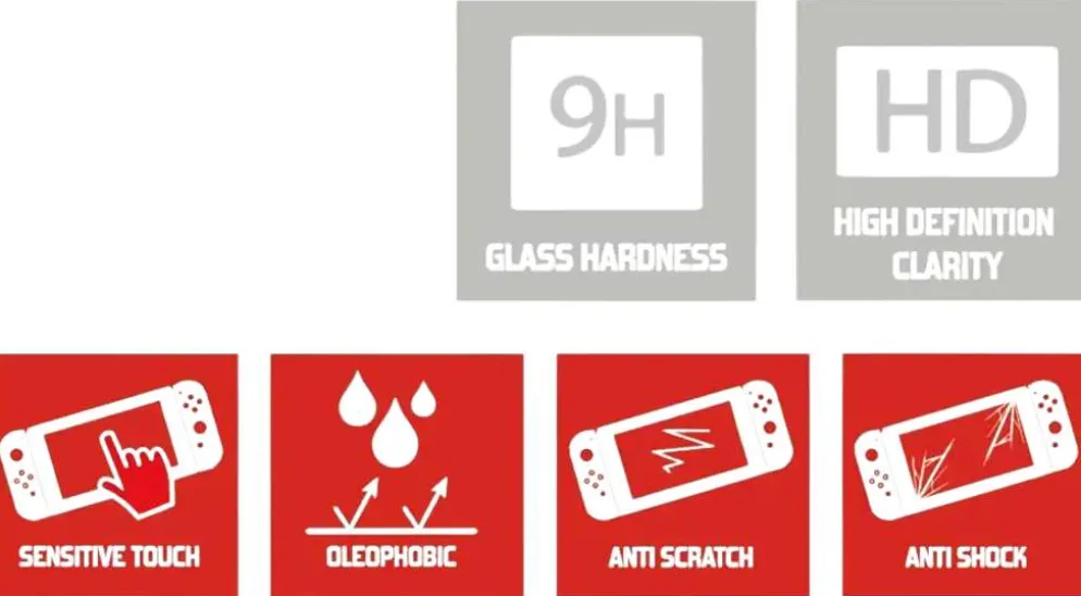 Subsonic Super Screen Protector 9H panssarilasi, Switch 2