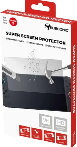 Subsonic Super Screen Protector 9H panssarilasi, Switch 2