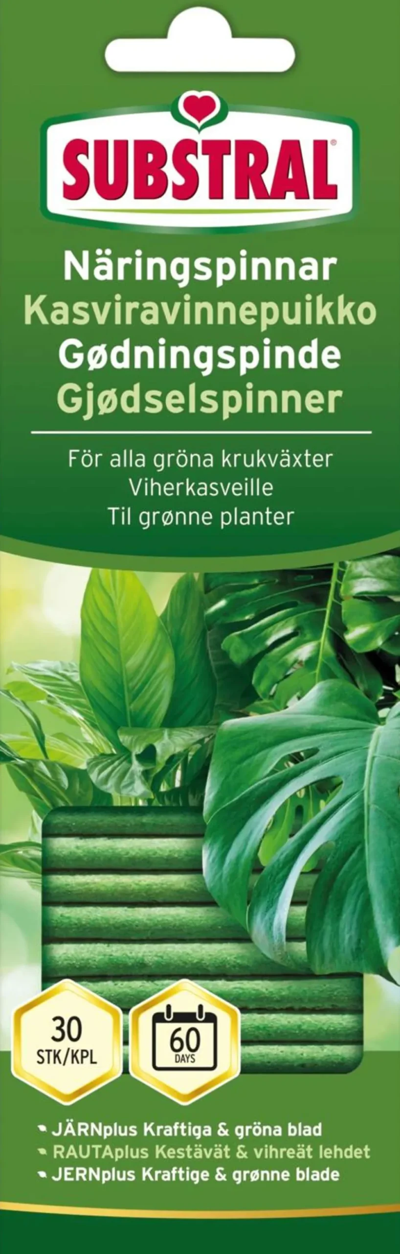 Substral Kasviravinnepuikko viherkasveille 30 kpl