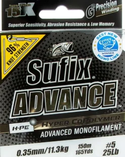 Sufix Advance 150m 0,35mm/11,3kg kirkas siima