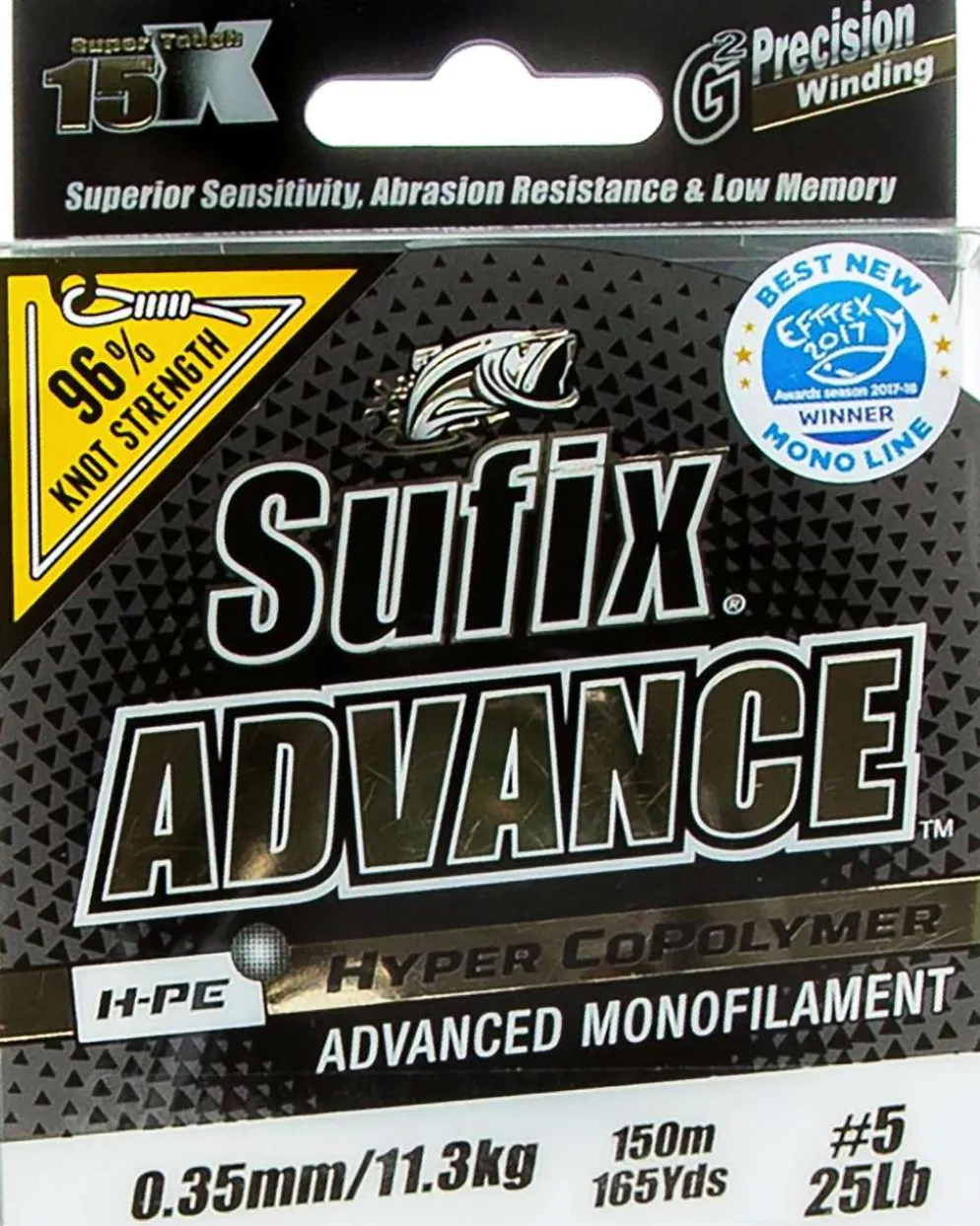 Sufix Advance 150m 0,35mm/11,3kg kirkas siima