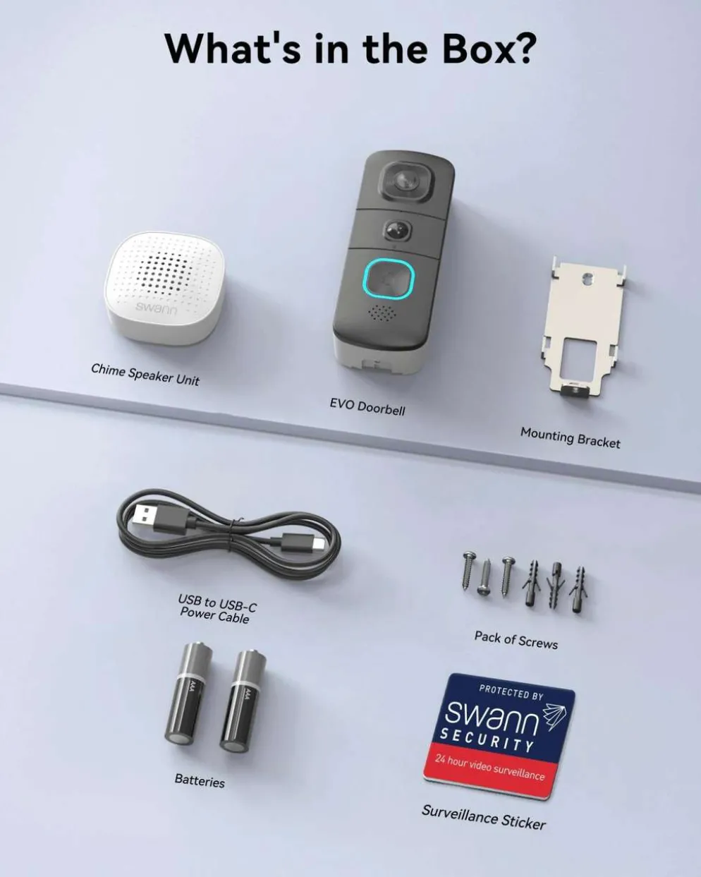 Swann ovikello EVO Video Doorbell & Chime