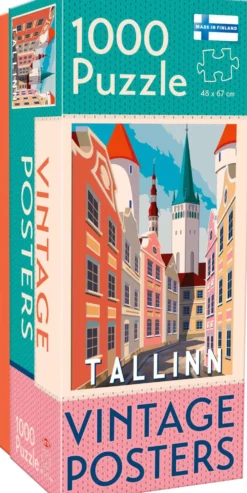 Tactic palapeli Vintage Posters Tallinna 1000 palaa