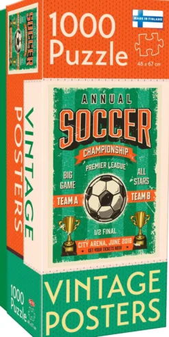 Tactic palapeli Vintage Posters Soccer Championship 1000 palaa