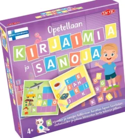 Tactic peli Opetellaan kirjaimia ja sanoja