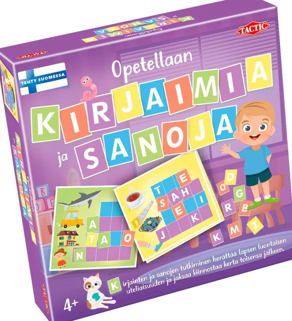 Tactic peli Opetellaan kirjaimia ja sanoja