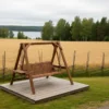 Tammiston Puu Keinu Salla Lux istuinleveys 160cm, kestopuu ruskea