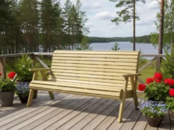 Tammiston Puu Sohva Elli 160cm kestopuu vihreä