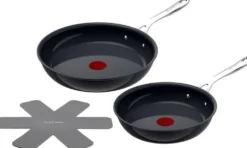 Tefal Jamie Oliver Enjoy pannusetti 24 + 28 cm + pannusuoja C471S255