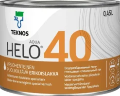 Teknos erikoislakka Helo Aqua 40 0,45 l väritön sävytettävissä puolikiiltävä