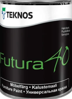 Teknos kalustemaali Futura 40 Kalustemaali 0,9 l PM3 sävytettävä puolikiiltävä