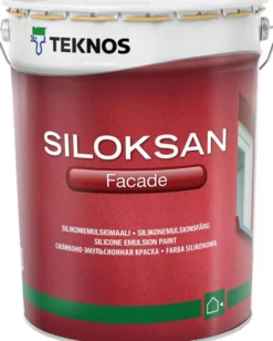 Teknos kiviainespintamaali Siloksan Facade 18 l PM1 valkoinen sävytettävissä täyshimmeä