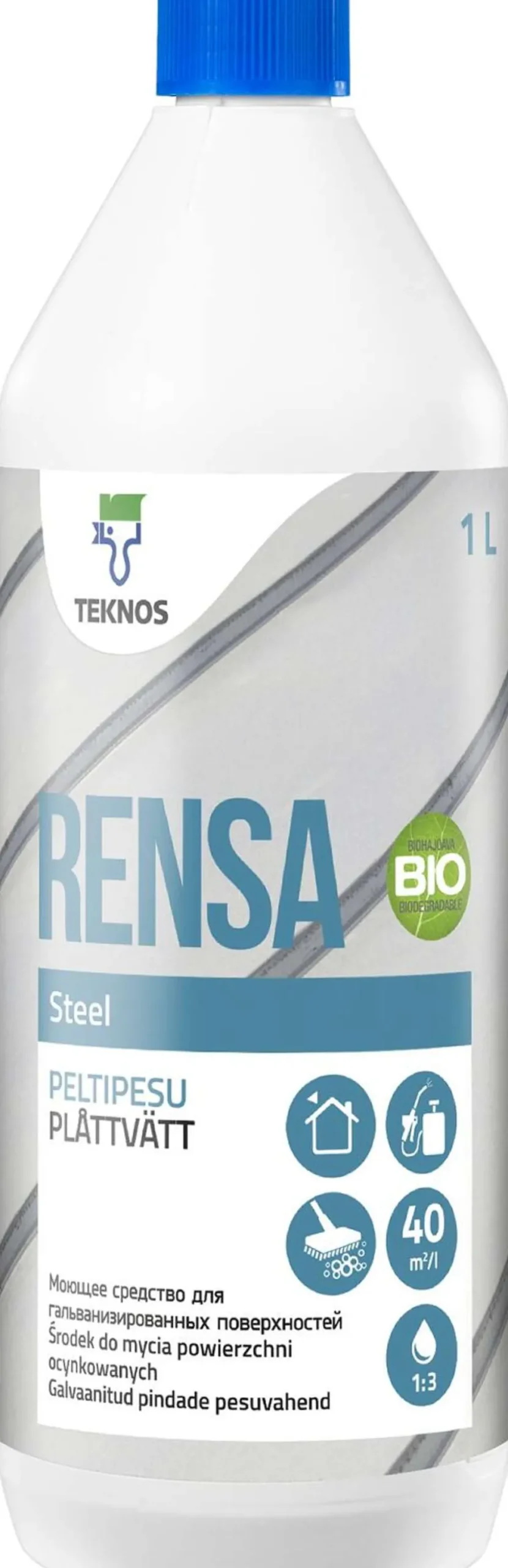 Teknos peltipesu Rensa Steel 1 l