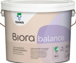 Teknos sisustusmaali Biora Balance 2,7 l PM1 valkoinen sävytettävissä täyshimmeä