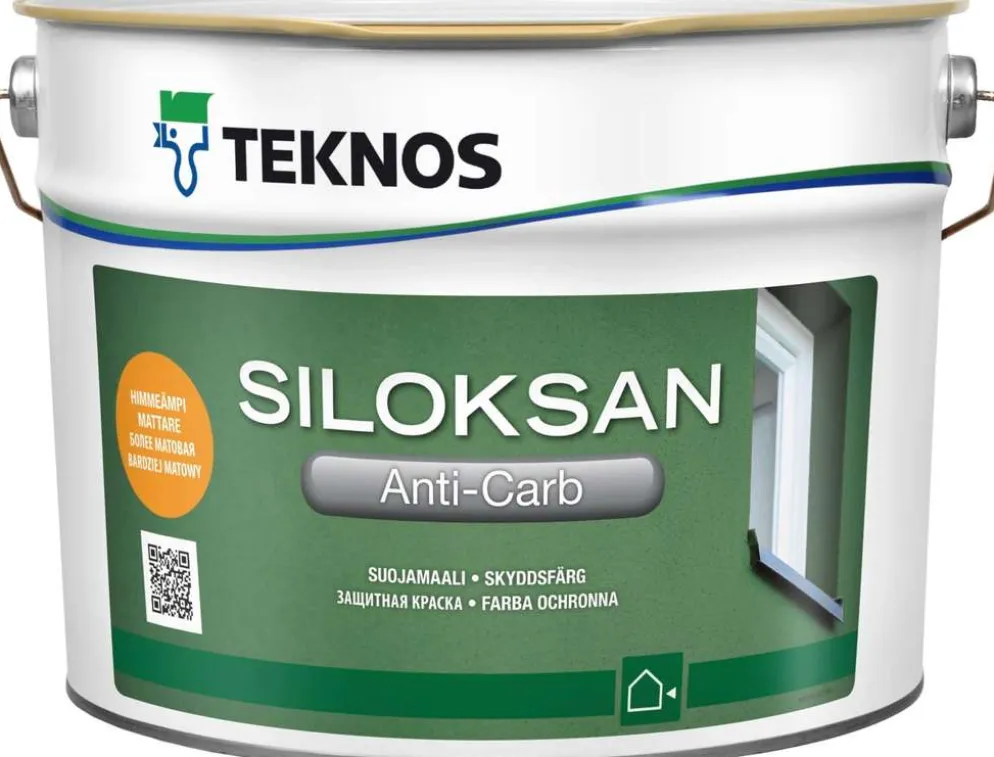 Teknos suojamaali betonille Siloksan Anti-Carb 9 l PM1 valkoinen sävytettävissä himmeä