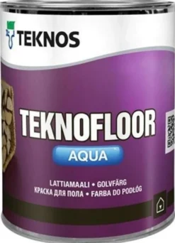 Teknos Teknofloor Aqua Lattiamaali 0,9L T4017 harmaa puolikiiltävä