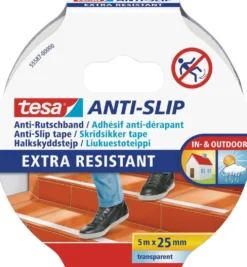 Tesa liukuestoteippi läpinäkyvä 5m x 25mm