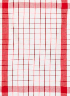 Tex Home keittiöpyyhe Stripes 3kpl punainen
