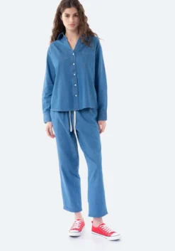 TEX naisten denim-kangashousut I274629