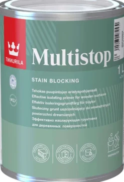 Tikkurila eristyspohjamaali Multistop 1 l valkoinen F497 himmeä