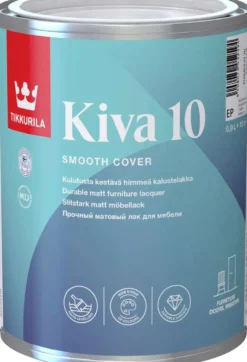 Tikkurila kalustelakka Kiva 10 0,9 l EP sävytettävissä himmeä